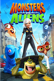 Poster for the movie "Monsters vs Aliens 2009"
